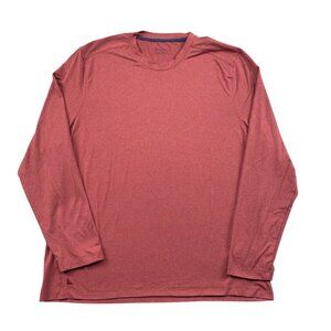 UnTuckit Clarendon Long Sleeve Shirt Mens XL Coral Performance Stretch
